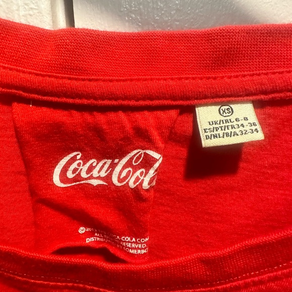 Coca-Cola Red Cropped Tee XS - Picture 4 of 4